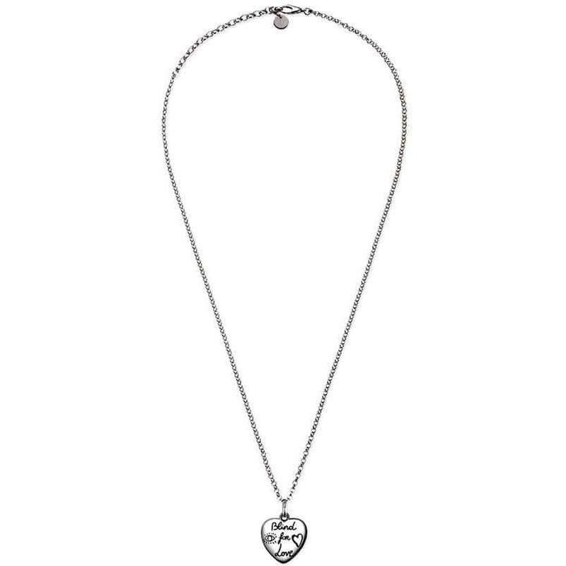 COLLANE GUCCI MOD. YBB45554200100U featuring a heart-shaped pendant on a delicate chain necklace.