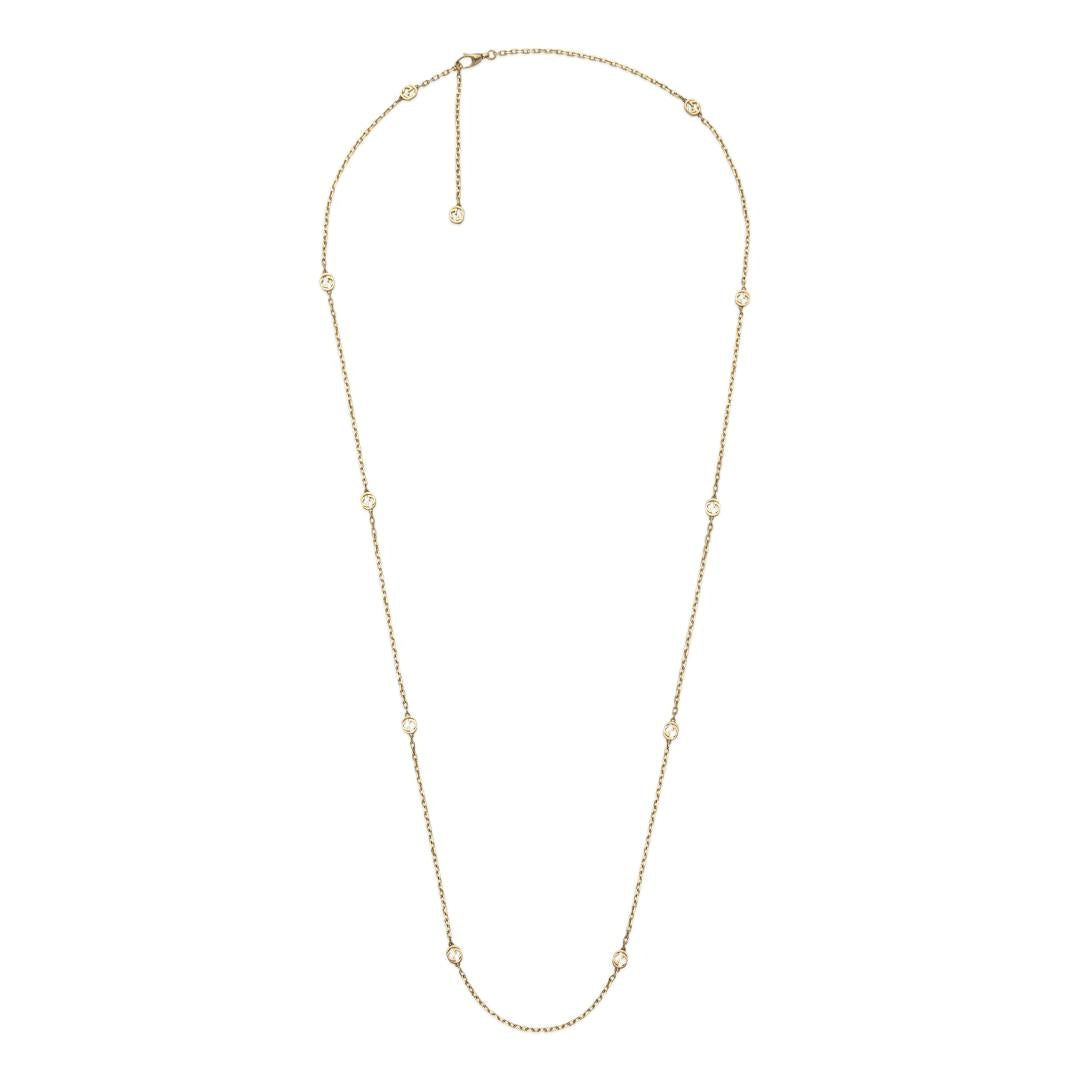Elegant necklace featuring COLLANE GUCCI MOD. YBB631761001 design, showcasing fine jewel craftsmanship.