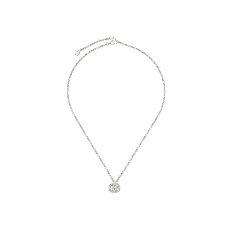 COLLANE GUCCI MOD. YBB770724001 silver necklace with iconic logo pendant