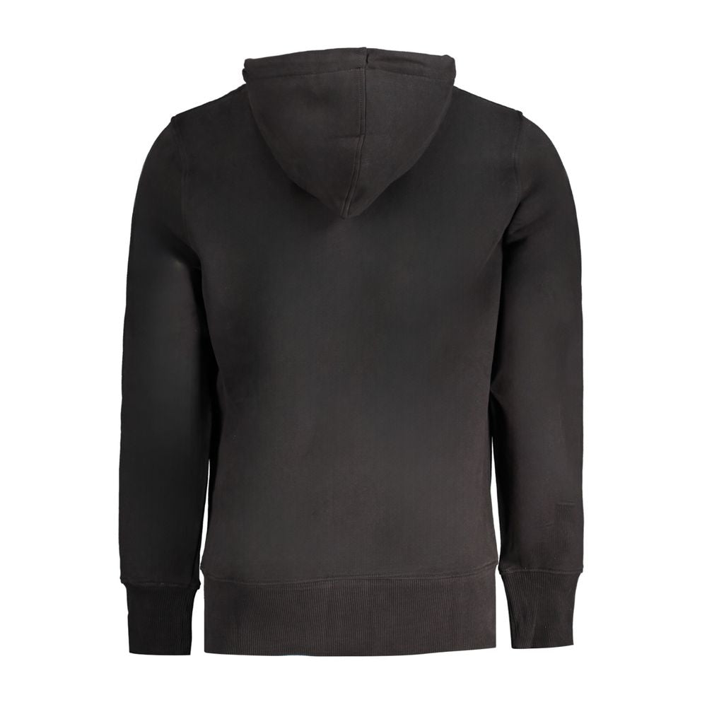 Calvin Klein Black Cotton Men Sweater Hoodie