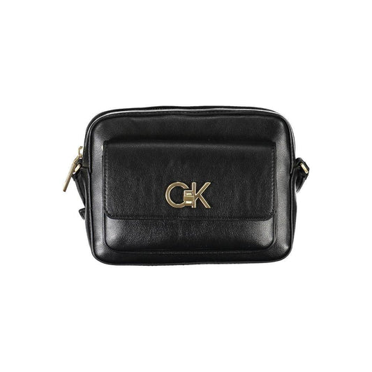 Calvin Klein Calvin Klein Black Recycled Polyester Women Handbag CA-37022