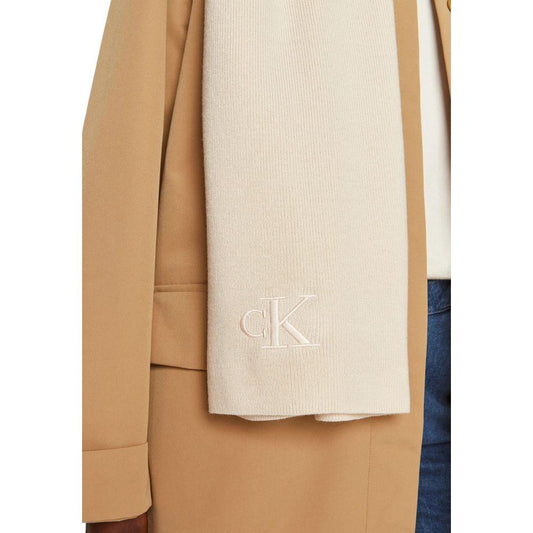 Calvin Klein Calvin Klein Cream Recycled Polyester Scarf CA-15183700143-ONE SIZE