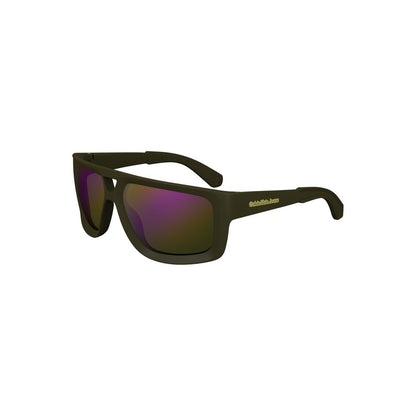 Calvin Klein Green Plastic Men Sunglass with square lenses and iconic logo