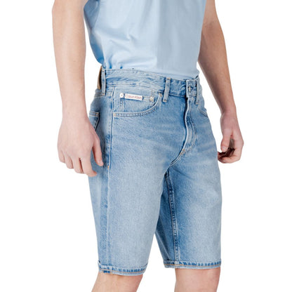 Calvin Klein Jeans Blue Cotton Bermuda Shorts