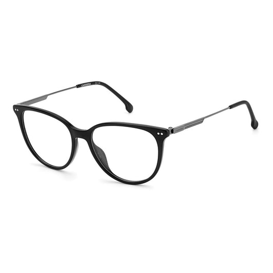 Carrera Black Acetate Glasses (Frames) for women, model CARRERA113380, black color, acetate material, size 52/16/145 mm.