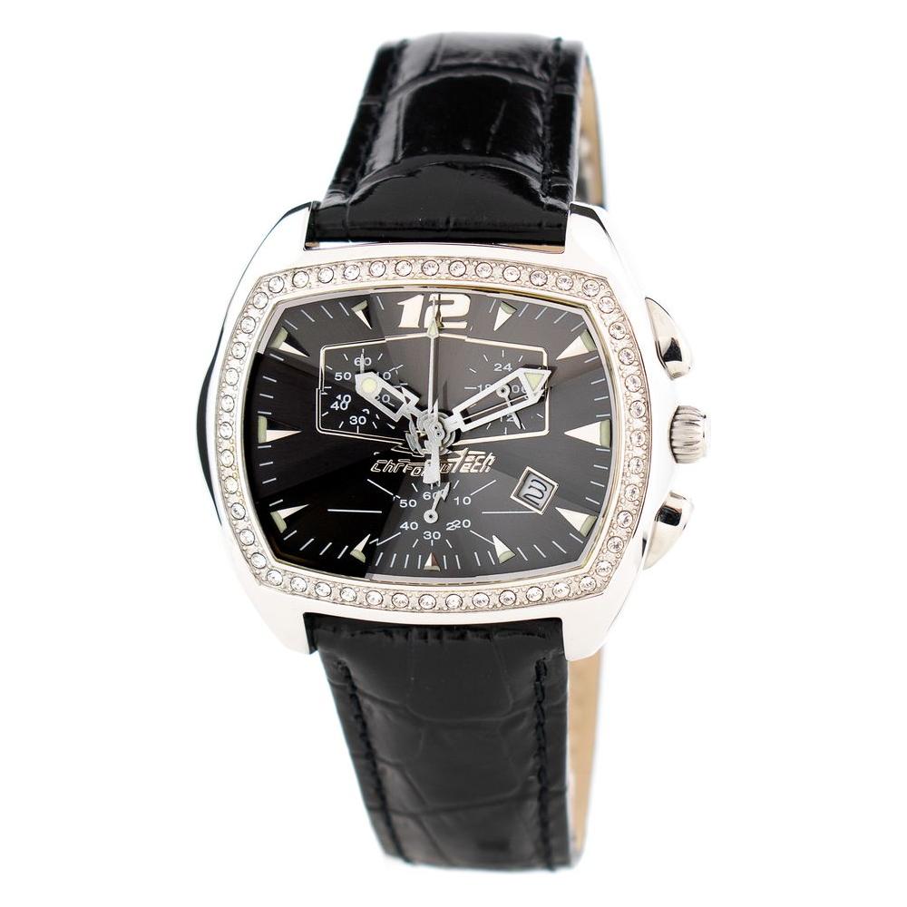 ChronotechChronotech Black Leather Watch1728,Black,Chronotech,New with tags,Watches for Women - Watches,Women