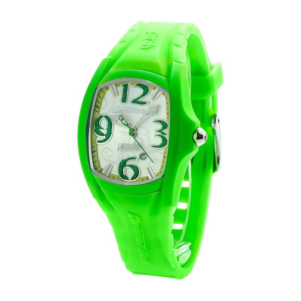 Chronotech Chronotech Green Rubber Watch CHCT7134M07AC 1728,Chronotech,Green,New with tags,Unisex,Unisex Watches - Watches