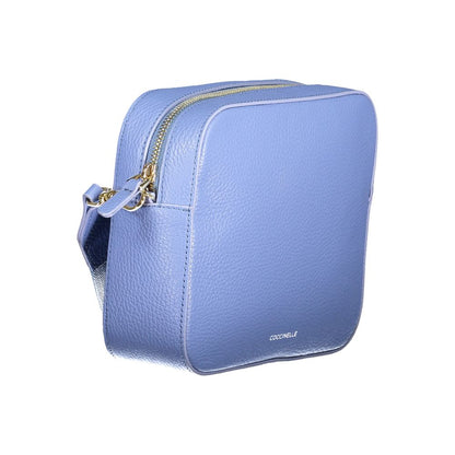 Coccinelle Light Blue Leather Women Handbag with adjustable strap and elegant design for modern fashionistas.