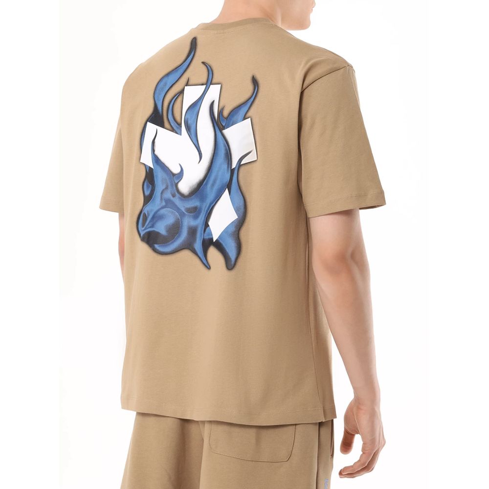 Comme Des Fuckdown Brown Cotton T-Shirt