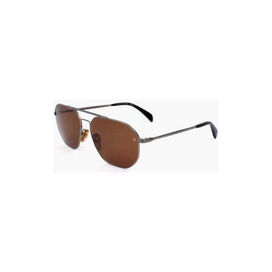 David Beckham David Beckham Aviator Sunglasses with Orange Lenses DAP686682GD