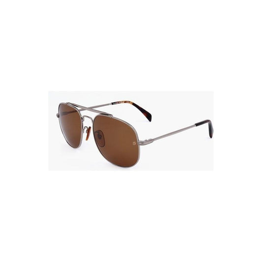 David Beckham David Beckham Aviator Sunglasses with Orange Lenses DAP686717GD