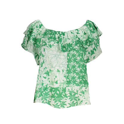 Desigual Green Cotton Women T-Shirt