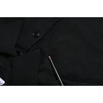 Dolce & Gabbana Black Logo Patch Collared Pullover Sweater