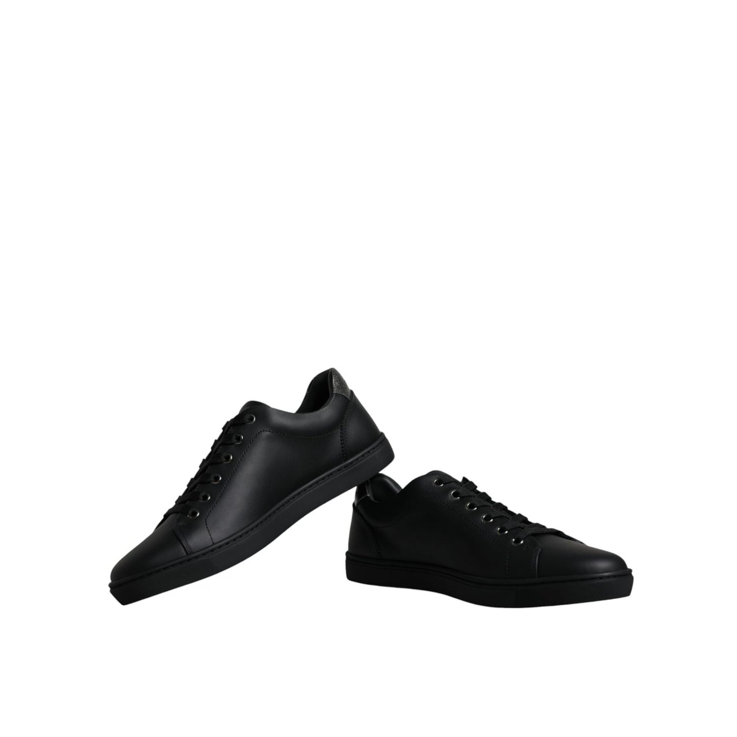 Dolce & Gabbana Black London Sacred Heart Men Sneakers Shoes