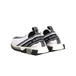 Dolce & Gabbana Black White Slip On Sorrento Sneakers Shoes