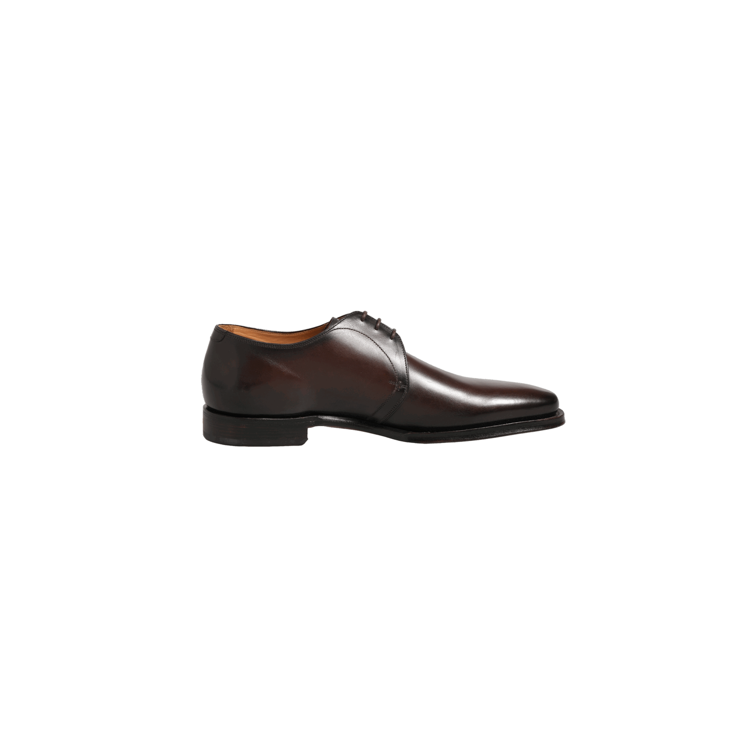 Dolce & Gabbana Brown Leather Lace Up Dress Men Derby Shoes, polished finish, classic lace-up, formal elegance, refined wardrobe staple