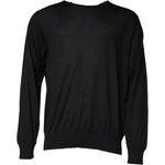 Dolce & Gabbana Black Cashmere Crew Neck Pullover Sweater TSH86927-58