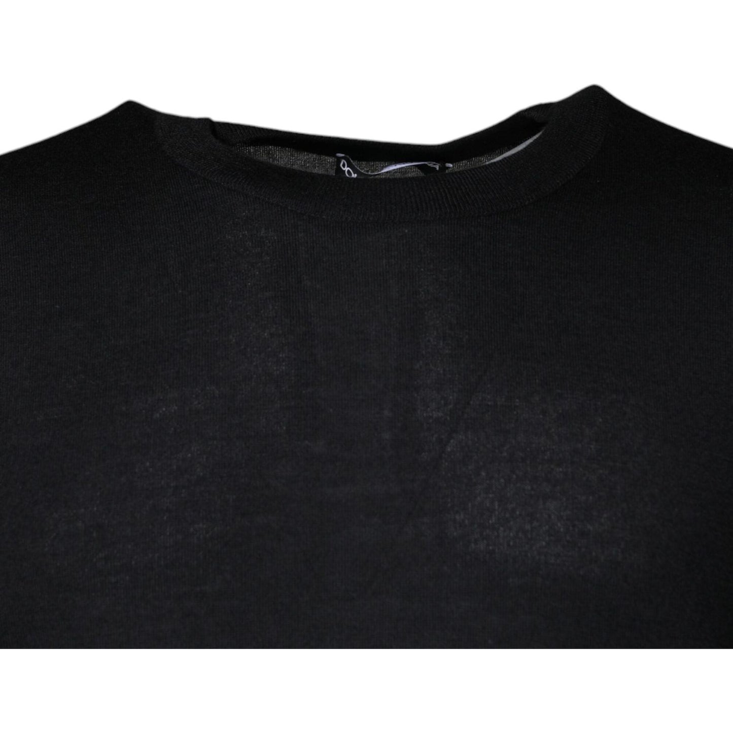 Dolce & Gabbana Black Cashmere Crew Neck Pullover Sweater TSH86927-58