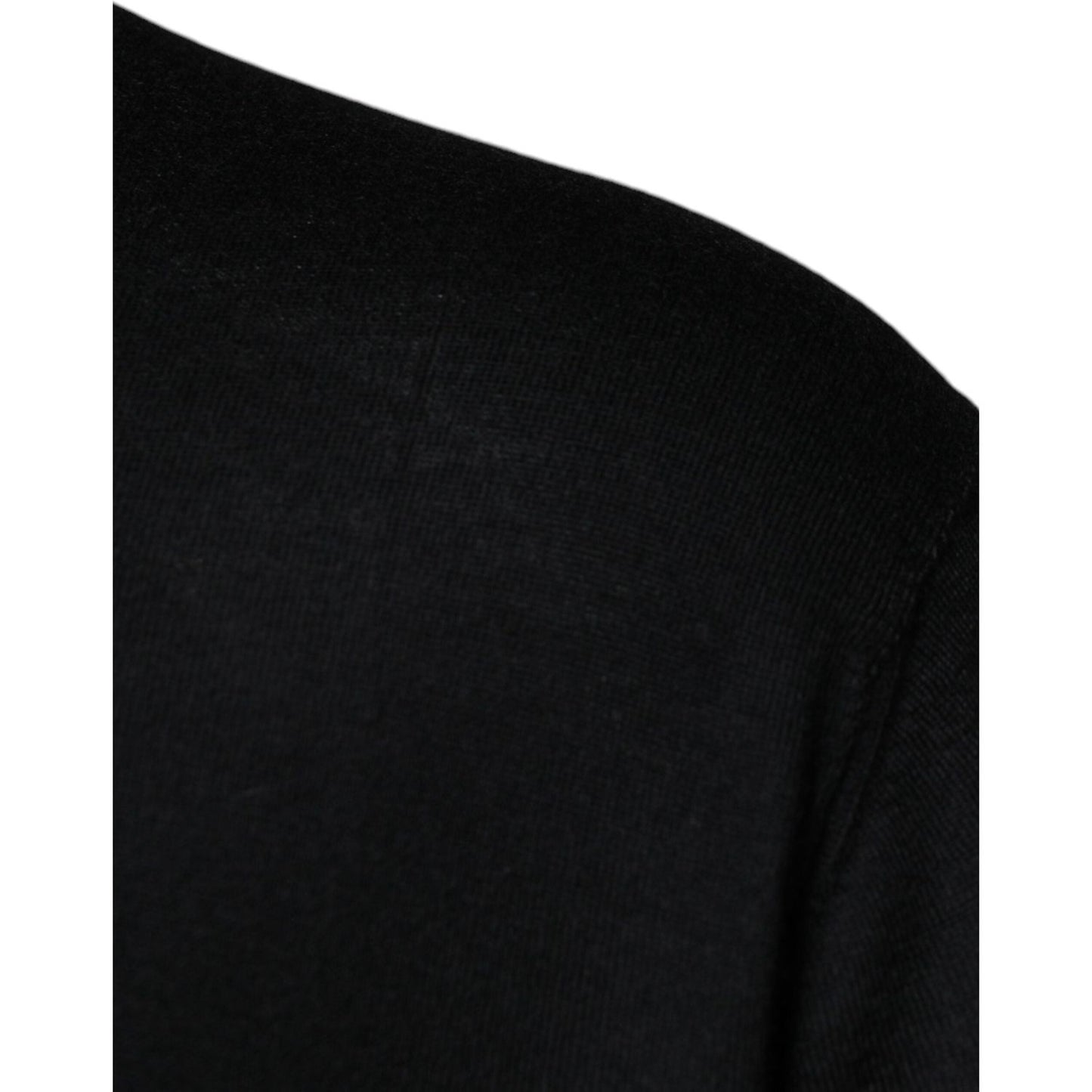Dolce & Gabbana Black Cashmere Crew Neck Pullover Sweater TSH86927-58