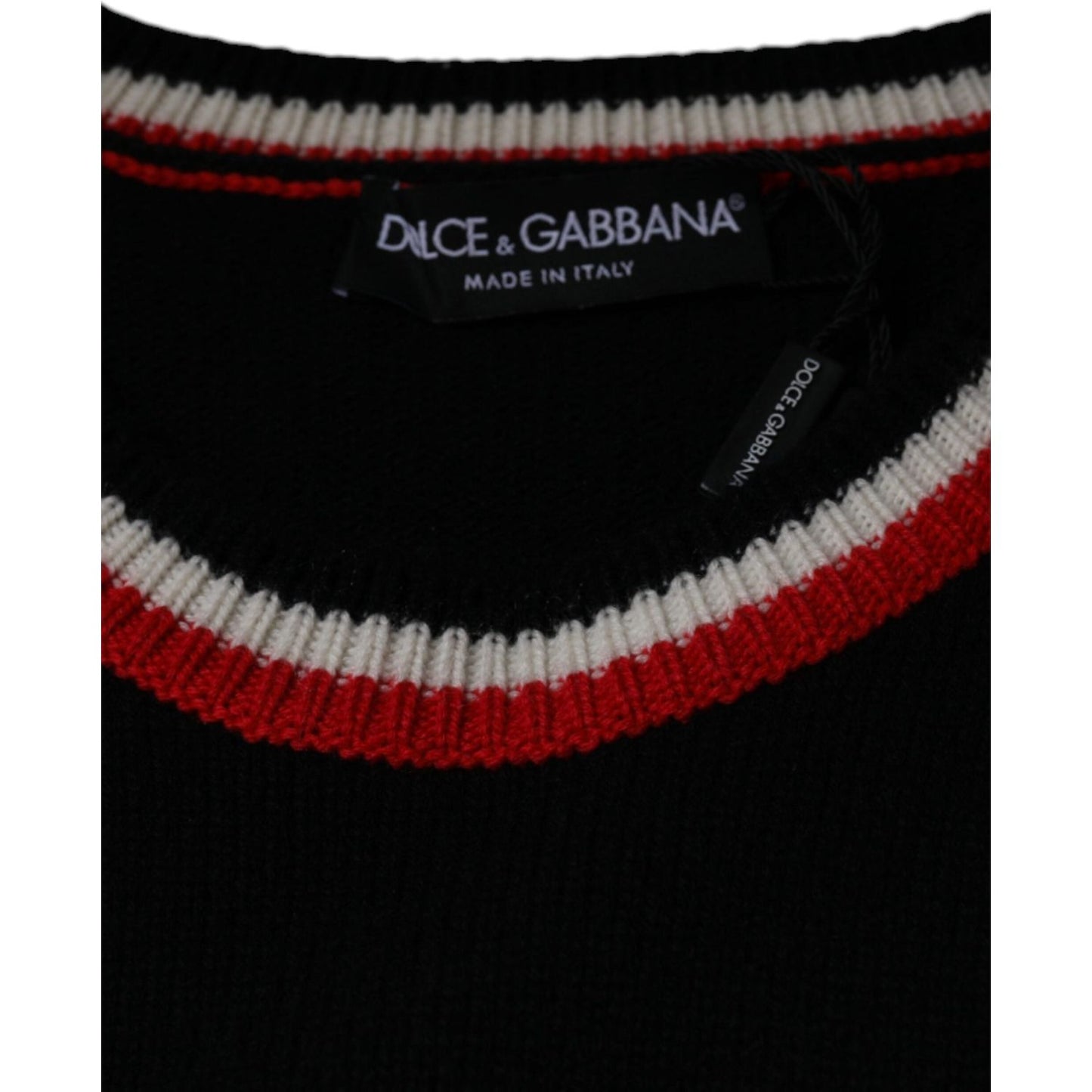 Dolce & Gabbana Black Cashmere Pig of the Year Pullover Sweater TSH86671-44