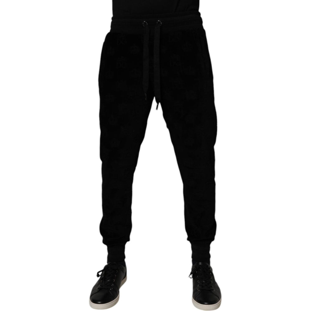 Dolce & Gabbana Black Cotton Jogger Men Sweatpants Pants PAN75185-48