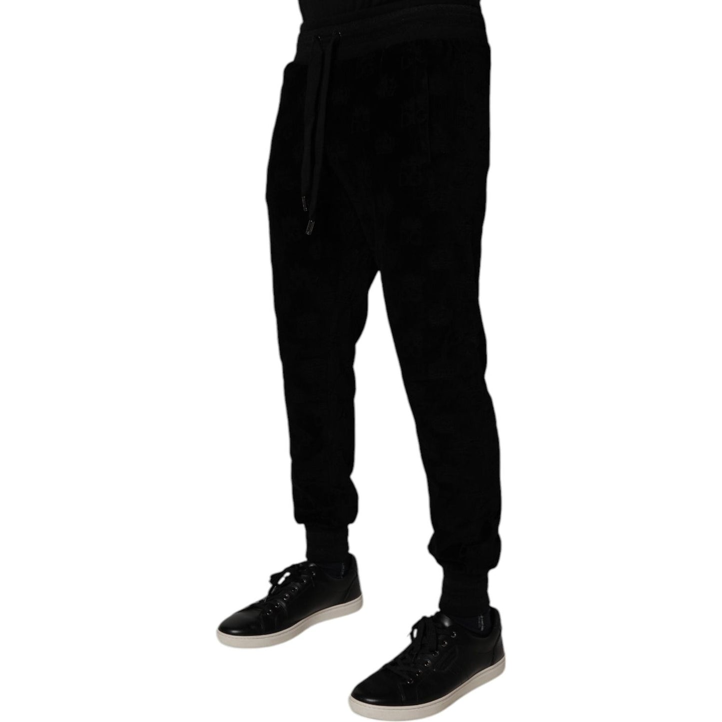 Dolce & Gabbana Black Cotton Jogger Men Sweatpants Pants PAN75185-48