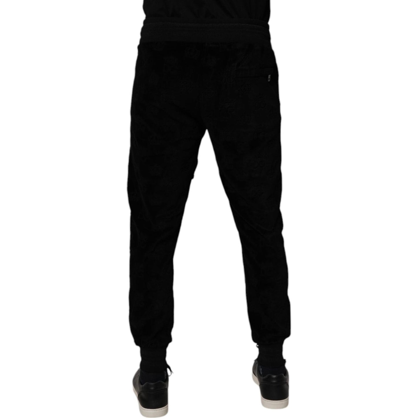 Dolce & Gabbana Black Cotton Jogger Men Sweatpants Pants PAN75185-48