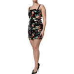 Dolce & Gabbana Dolce & Gabbana Black Floral Sequin Sleeveless Sheath Dress DR81713-38