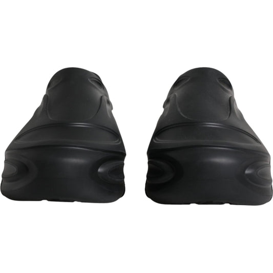 Dolce & Gabbana Black Foiled Rubber Toy Low Top Sneakers Shoes MV6349-44