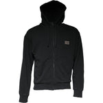 Dolce & Gabbana Black Logo Plaque Hooded Full Zip Sweater TSH86997-44