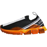 Dolce & Gabbana Black Orange Sorrento Slip On Sneakers Shoes MV6338-40