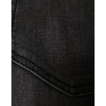 Dolce & Gabbana Black Tattered Cotton Skinny Men Denim Jeans PAN74863-48
