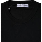 Dolce & Gabbana Black Wool Knit Crew Neck Pullover Sweater TSH86976-50