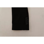 Dolce & Gabbana Black Wool Slim Fit Coat Jacket Blazer JKT2841-48