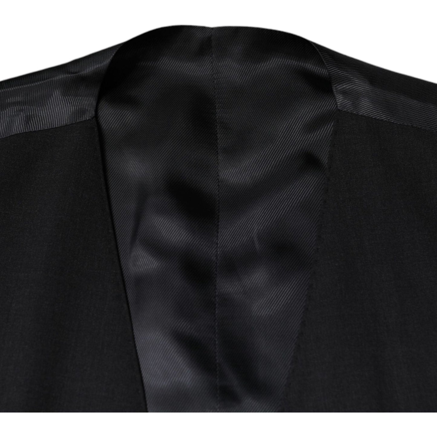 Dolce & Gabbana Black Wool Waistcoat Dress Formal Vest TSH87112-52