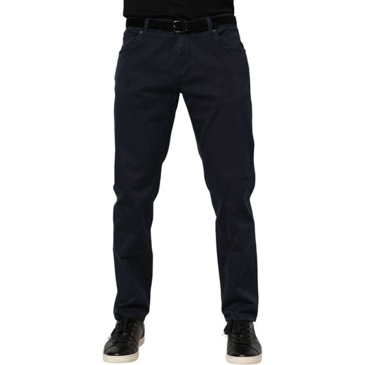 Dolce & Gabbana Blue Cotton Tapered Denim Jeans PAN76412-58