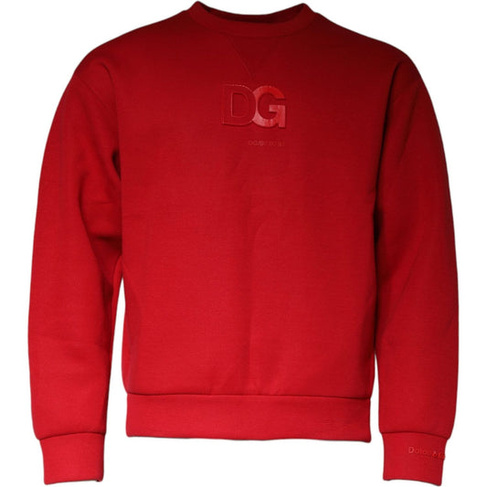 Dolce & Gabbana Maroon DG Logo Cotton Sweatshirt Sweater TSH87000-48