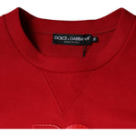 Dolce & Gabbana Maroon DG Logo Cotton Sweatshirt Sweater TSH87000-48