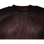 Dolce & Gabbana Maroon Polyester Crew Neck Pullover Sweater TSH86901-48