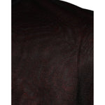 Dolce & Gabbana Maroon Polyester Crew Neck Pullover Sweater TSH86901-48