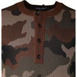 Dolce & Gabbana Multicolor Camouflage Men Pullover Sweater TSH86978-48