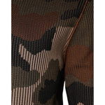 Dolce & Gabbana Multicolor Camouflage Men Pullover Sweater TSH86978-48