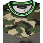 Dolce & Gabbana Multicolor Camouflage Sweatshirt Sweater TSH86731-50