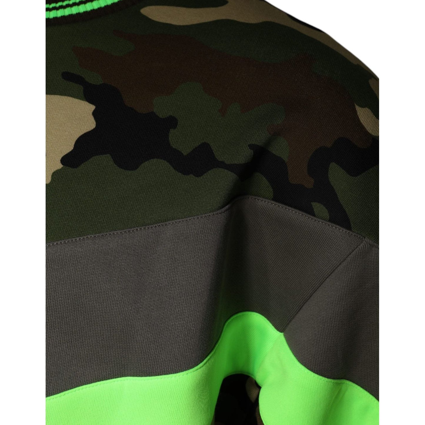 Dolce & Gabbana Multicolor Camouflage Sweatshirt Sweater TSH86731-50