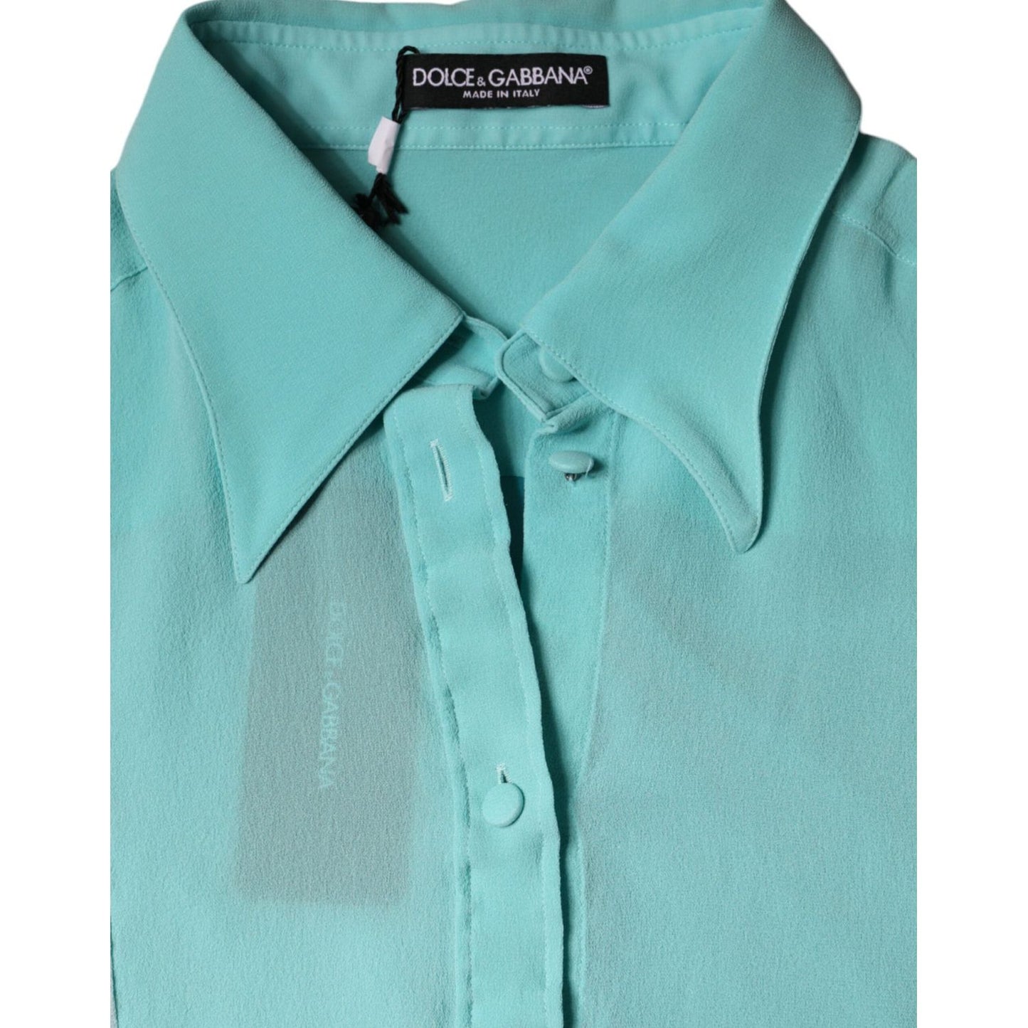 Dolce & Gabbana Multicolor Long Sleeve Button Blouse Top c-46