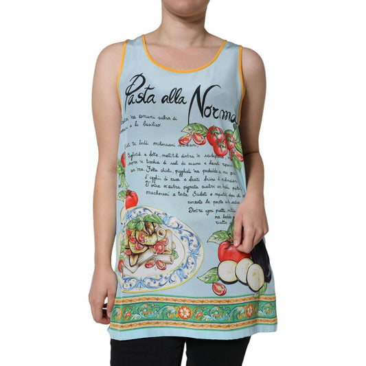 Dolce & Gabbana Multicolor Pasta Alla Norma Print Tank Top TSH86575-40
