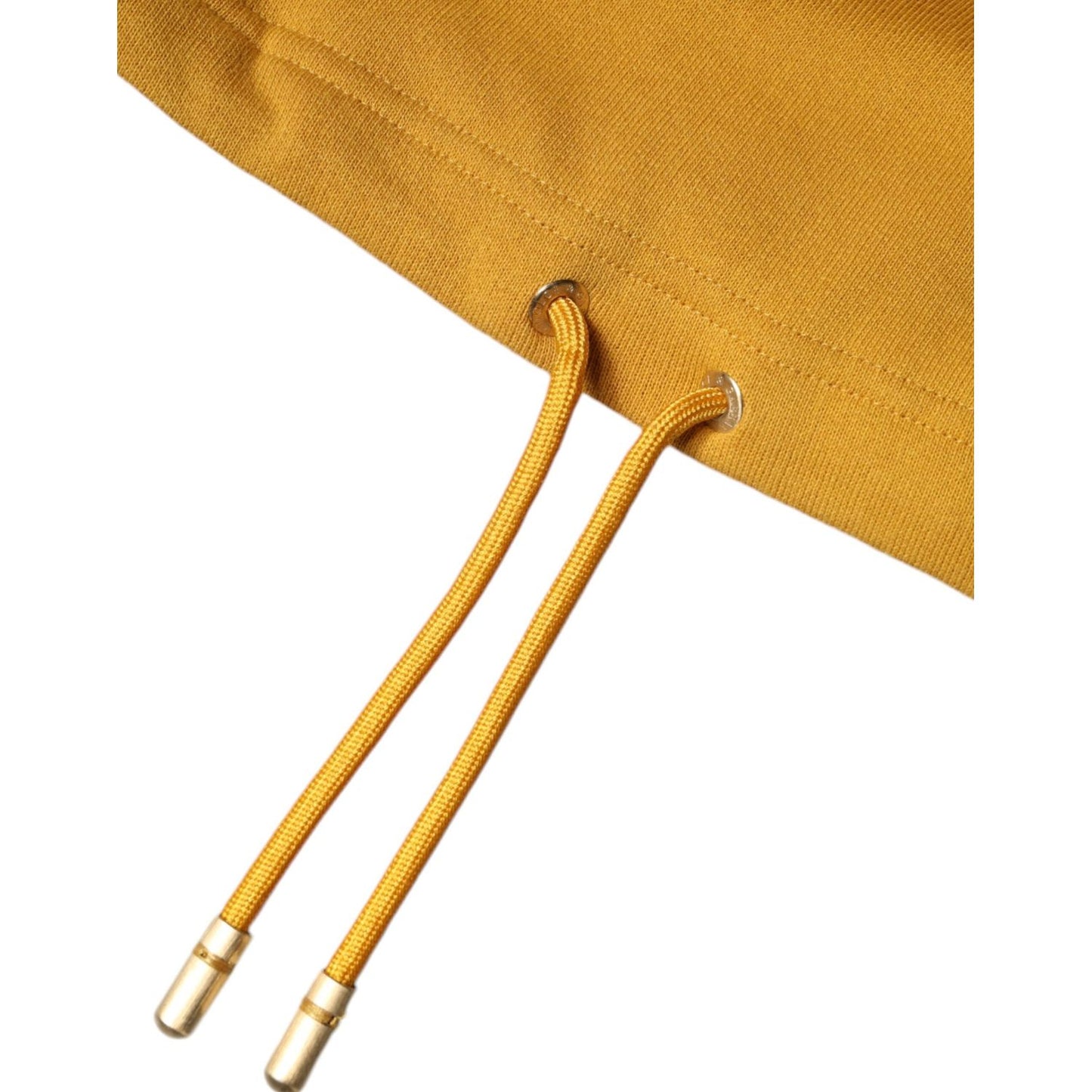 Dolce & Gabbana Mustard DG Hooded Men Sweatshirt Sweater TSH84511-44