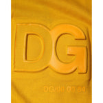 Dolce & Gabbana Mustard Embossed Logo Crew Neck T-shirt TSH86913-56