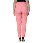 Dolce & Gabbana Rose Pink Polyester High Waist Tapered Pants Dolce & Gabbana Dark Salmon