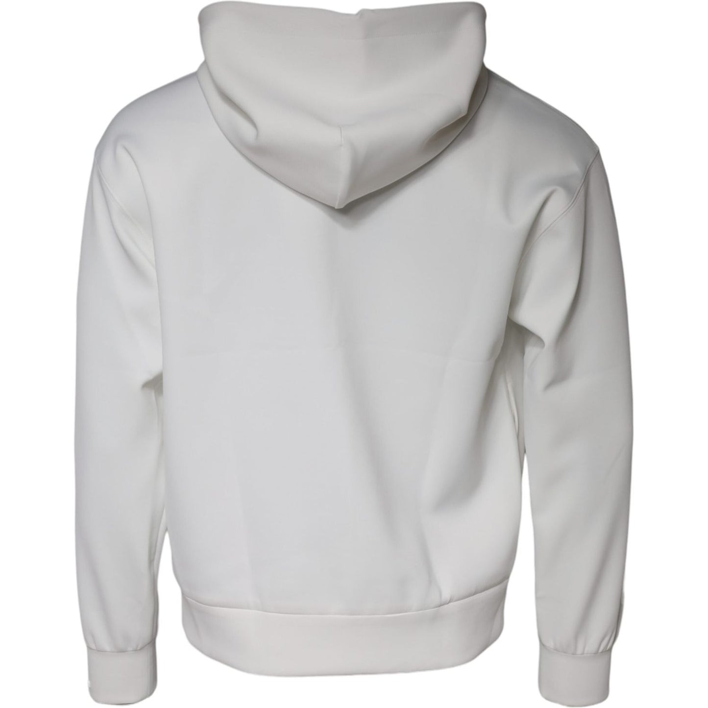 Dolce & Gabbana White DG Logo Hooded Men Sweatshirt Sweater TSH86973-44